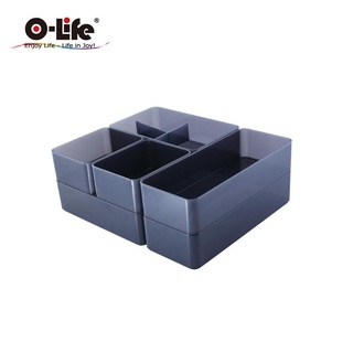 O-Life B-016置物整理收納盒/ 黑色款 eslite誠品