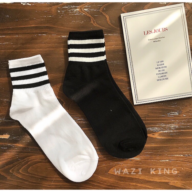 🧦襪子王👑三線襪🧦韓國棉襪 韓國襪 adidas original