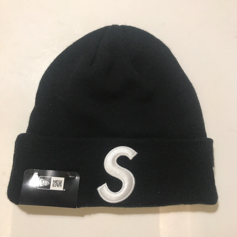 Supreme x New era S logo beanie毛帽