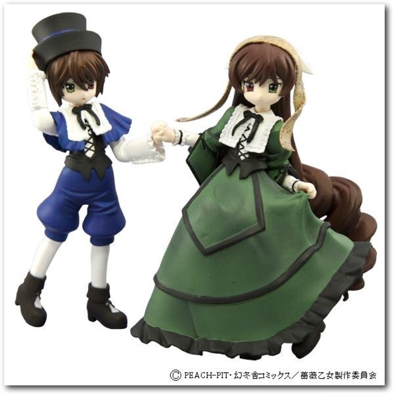 日版yujin Srdx 翠星石 蒼星石pvc 老物盒損會場限定薔薇少女夢之終結 蝦皮購物