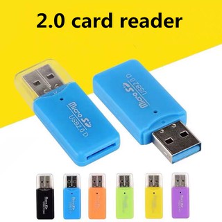 迷你讀卡器 USB 手機讀卡器 Micro SD 2.0 卡 TF 卡適配器平板電腦的高速讀卡器