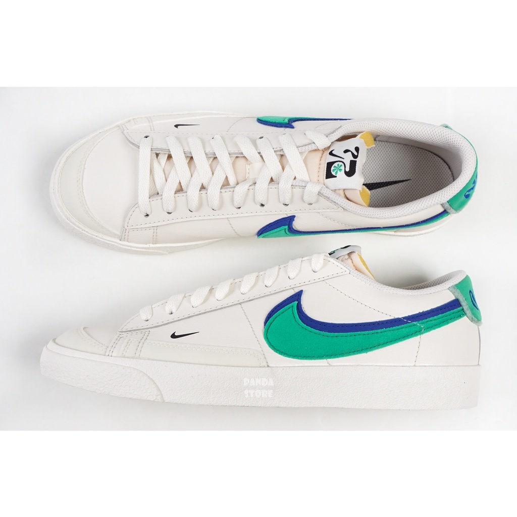 胖達）NIKE BLAZER LOW 77 復古 雙層勾勾 運動鞋 DO9777-001 奶油色 男女鞋