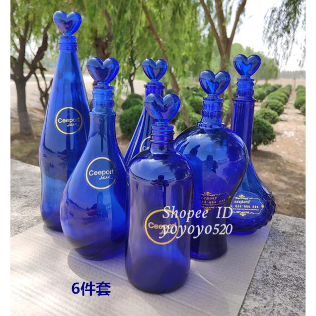 Hooponopono療法 ceeport正品藍色太陽水瓶零極限清理工具ceeport歸零心靈覺醒純藍玻璃瓶Manalo