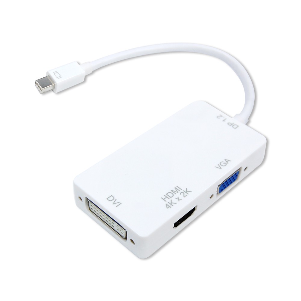 Mini DP轉DVI HDMI VGA 3合1轉接器 DVI頭 線 HDMI 線 頭 mini DP頭 線