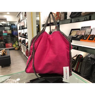 ㊣東區正精品㊣ Stella McCartney Falabella Shaggy 鍊帶兩用包(桃紅) RZ0077