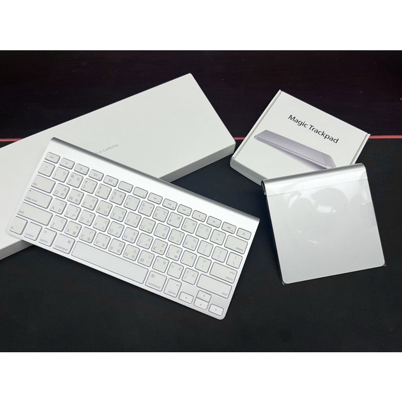 二手♦️Apple keyboard+trackpad 蘋果一代 藍芽鍵盤+藍芽軌跡板《整組出售》修圖設計好幫手