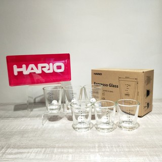 HARIO SGS-80/140-BEX 黑刻度加厚耐熱玻璃杯 80ml /140ml一盒6入 鑠咖啡 耐熱玻璃杯 耐熱