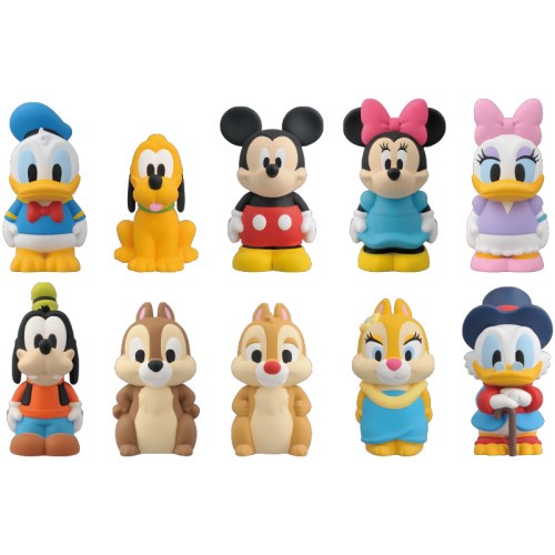 日本 迪士尼 米奇 米妮 高飛 唐老鴨 奇奇 蒂蒂 公仔 模型 玩具(1套10款，不拆售)