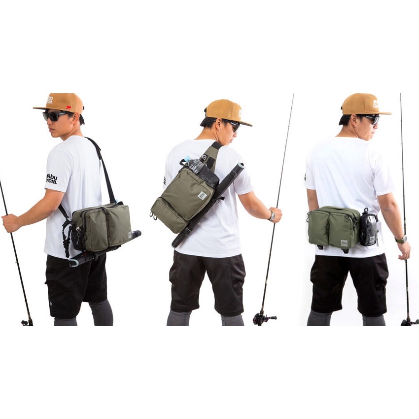 Abu Garcia Hip Bag 3 多功能防潑水潮流臀包大小腰掛包側背包路亞包戶外休閒釣魚運動| 蝦皮購物