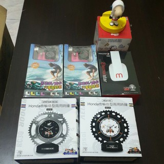 行車記錄器，Honda齒輪造形兩用時鐘，耳機，Snoopy&Friends 木頭立體公仔手機座