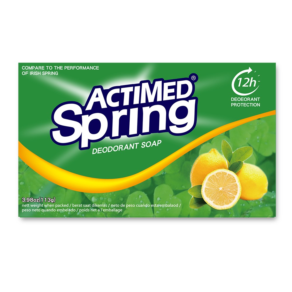 ACTIMED 艾迪美 去除體臭 去除汗味 體香皂 檸檬清香－１１３ｇ