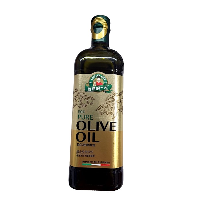 得意的一天100%義大利橄欖油1L/瓶 【大潤發】