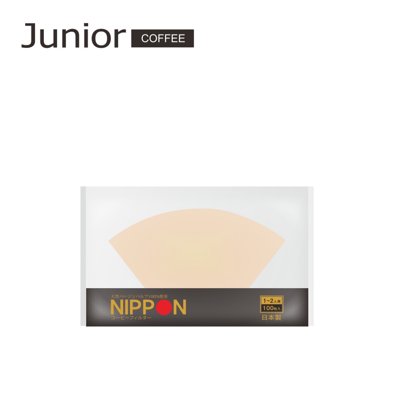 【 喬尼亞咖啡 】NIPPON日本標準形濾紙 │1～2人用 │100入│日本製