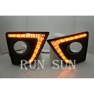 ●○RUN SUN 車燈,車材○● 全新 豐田 14 15 16 ALTIS 11代 LED獠牙型 小燈 方向燈 日行燈