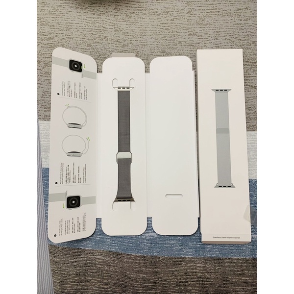 Apple Watch 44mm 原廠米蘭錶帶 316L不鏽鋼 Silver Milanese Loop