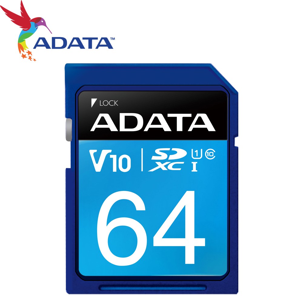 100MB/s ADATA 威剛 64GB 64G SDXC SD UHS-I U1 C10 V10 記憶卡