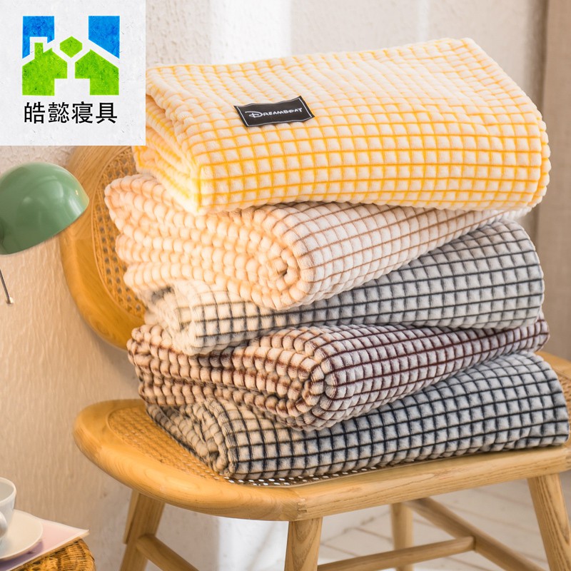 現貨不用等 皓懿寢具 法蘭絨毛毯被子加厚雙面毯子單人雙人加大兒童毯午睡毛毯四季毯珊瑚絨毛毯萬用毯棉被