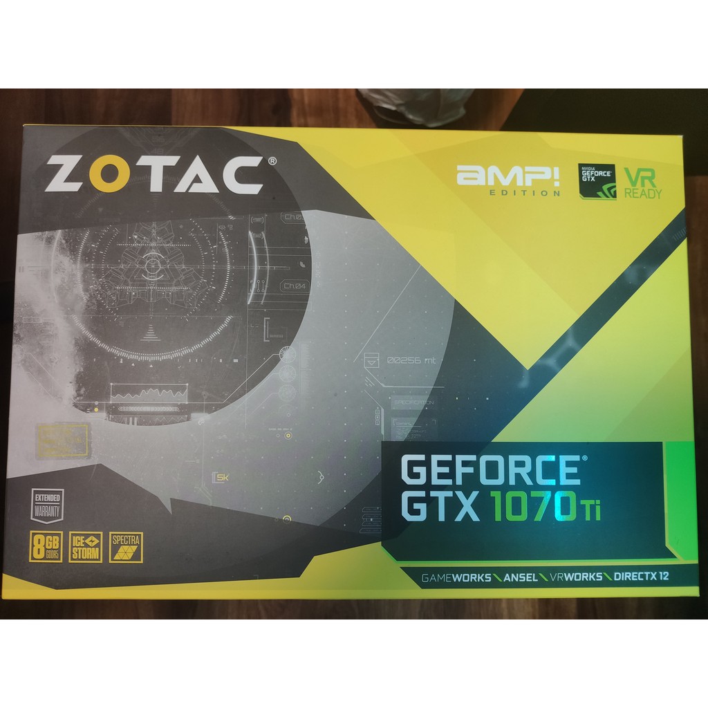 【二手】ZOTAC GeForce GTX 1070 Ti AMP Edition