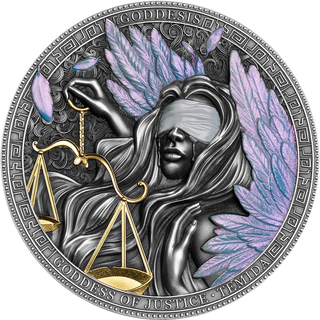 預購(價格9900) - 2022紐埃-女神系列-正義女神(泰美斯)-2盎司銀幣