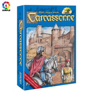 【桌遊志】卡卡頌桌遊含河流五合一擴充套件加厚版卡卡城兒童益智成人休閒