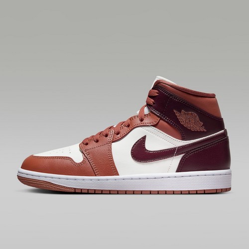 NIKE 高筒籃球鞋 WMNS AIR JORDAN 1 MID 女 BQ6472200 紅棕 現貨 廠商直送