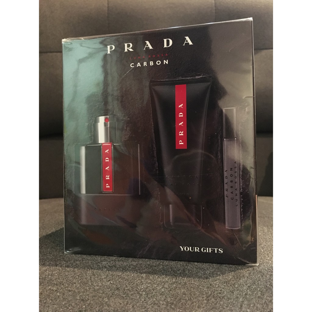 Prada luna rossa carbon 卓越勁黑 男性淡香水禮盒