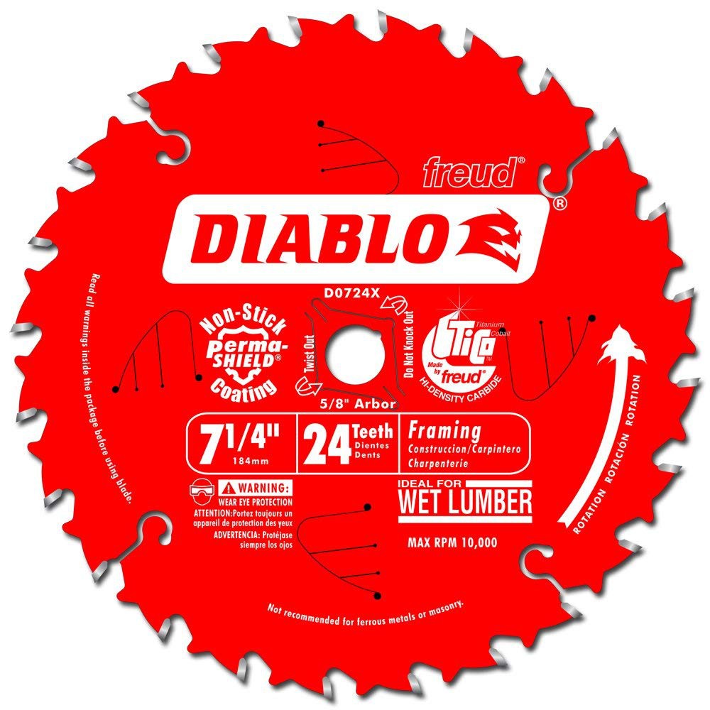 ☞圓哥賣場☜Diablo惡魔鋸片 D0724  7-1/4" 24T(DCS570、DCS575適用)