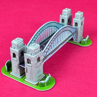 CubicFun 樂立方 3D立體拼圖立體模型 S3002 今生必遊景點 澳洲雪梨橋 迷你 佳廷模型 M54242