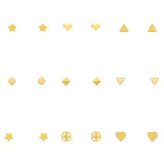 藏寶箱金飾F🌟黃金耳針 耳環 耳線 星星 愛心 蝴蝶 三角形 正方形 珠子