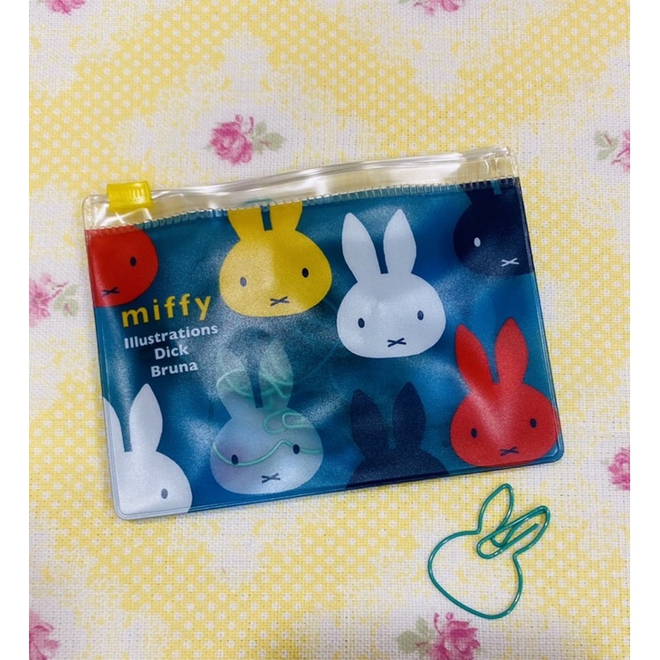 全新日本帶回全新 Miffy 米飛兔 造型迴紋針 +夾鏈袋 收納袋