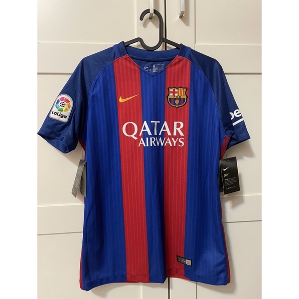 全新正品 Nike Barcelona 2016/17 西甲巴塞隆納巴薩短袖足球衣歐冠