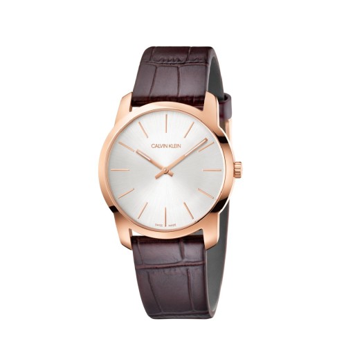 Calvin Klein CK簡約時尚皮帶腕錶(K2G226G6)37mm