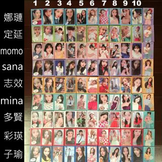 TWICE 迷你5專輯小卡⑵，刮卡，貼紙，透卡