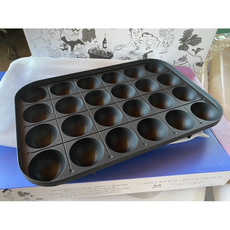 《分售》全新原廠BRUNO 章魚燒烤盤 鑄鐵烤盤 原廠公司貨