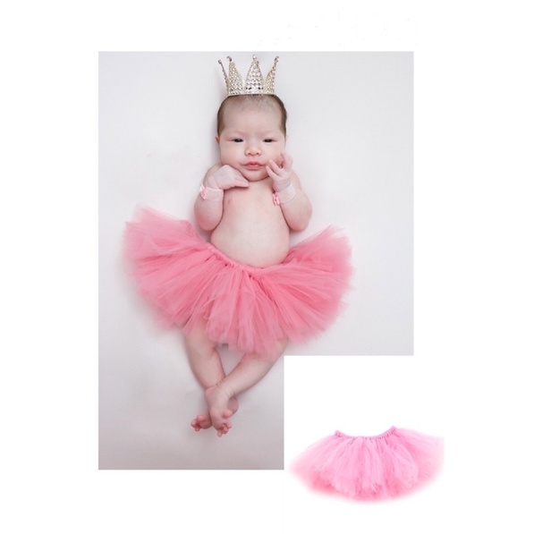 【現貨】新生兒 公主風 紗裙 蓬蓬裙 迷你裙 嬰兒 寶寶攝影服飾 造型服飾 寶寶寫真