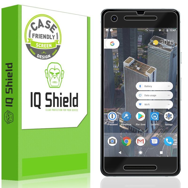 高清螢幕保護貼二代Pixel 2 (5")用IQ Shield II 2片裝!相容背殼,歐美評價第一《台北快貨》美國製