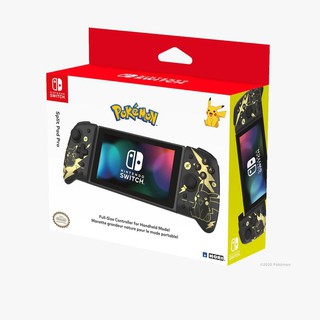 任天堂 SWITCH NS HORI 分體式專業控制器 便攜式控制器 精靈寶可夢 皮卡丘黑金 NSW-295A 臺中
