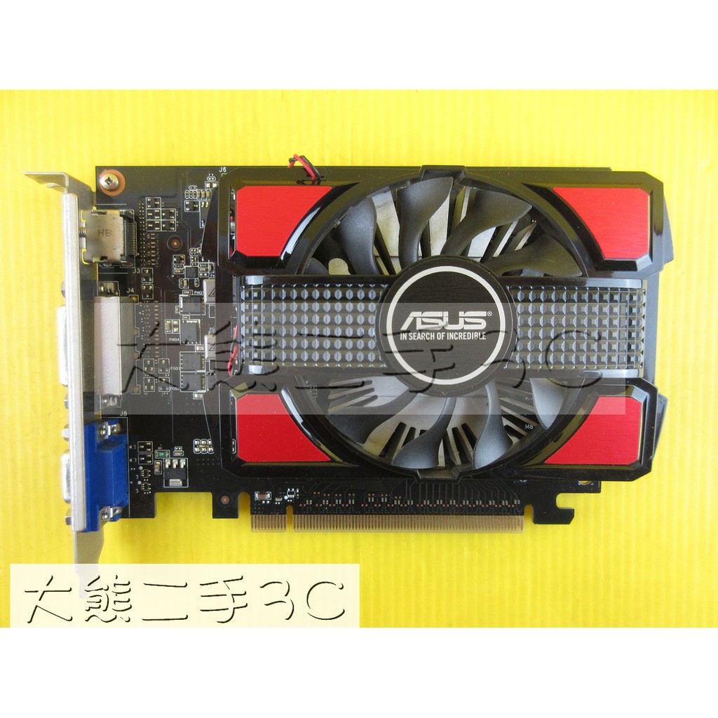 顯示卡 PCIE3.0 ASUS GT740-2GD3 2G DDR3 128bit (659)【大熊二手3C】