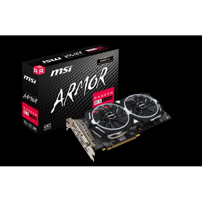 單卡 MSI RADEON RX 580 ARMOR 8G OC