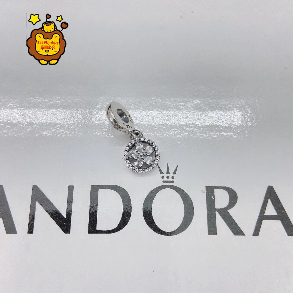 獅子環球正品代購 潘朵拉 Pandora 925銀閃耀雪花圓形吊飾799222C01 附送盒子和提袋