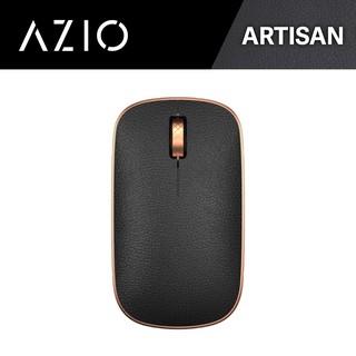 AZIO 原廠認證 RETRO R.C.M. ARTISAN 無線 藍牙復古牛皮滑鼠 黑金色 官方授權旗艦店