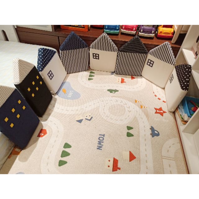 寶寶房子造型床圍·防護墊(2組8片)