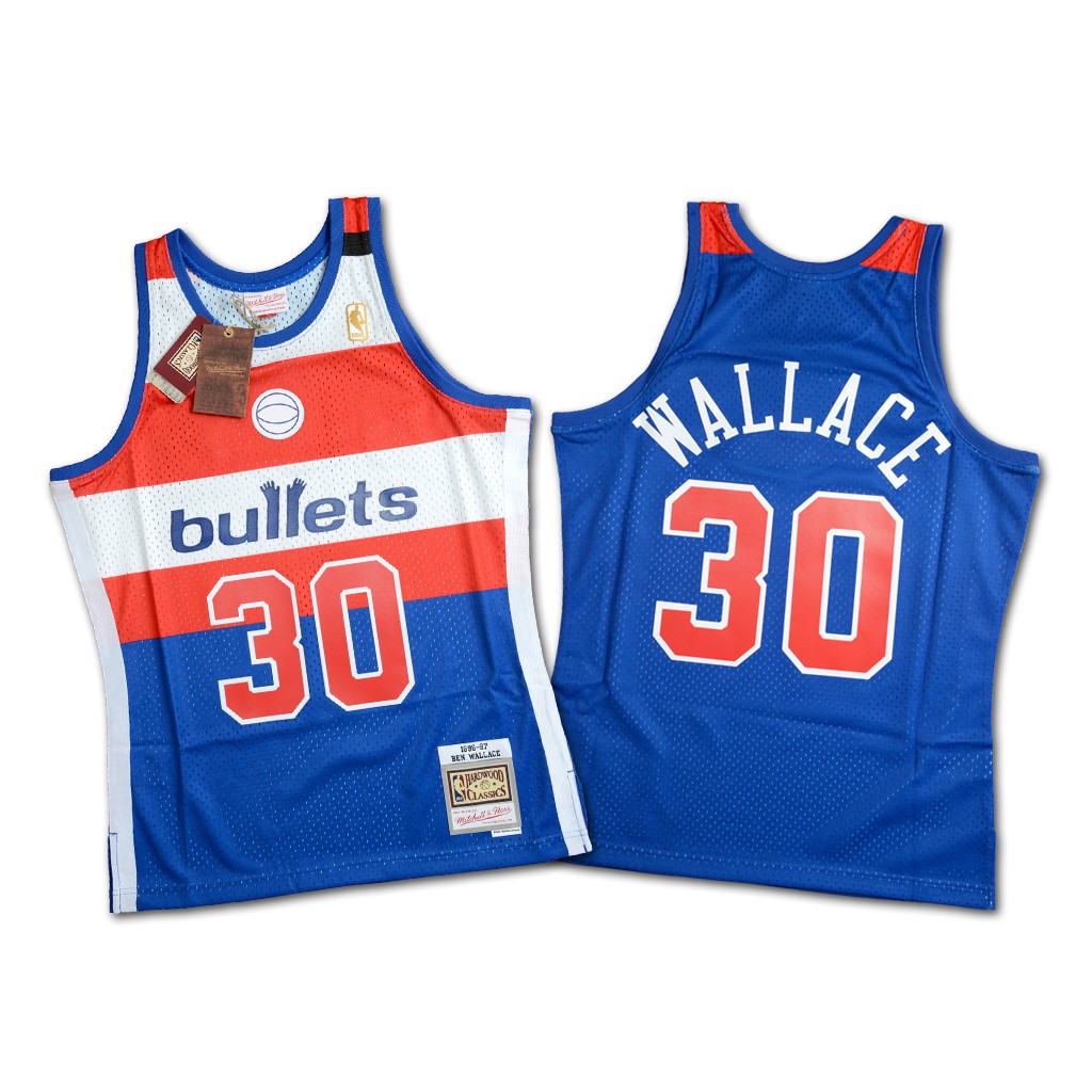 Mitchell &amp; Ness NBA 華盛頓子彈隊 Ben Wallace 96-97 復刻 Swingman 球衣