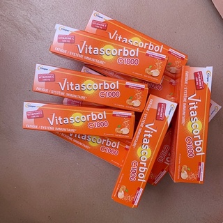 預購🔸法國藥局購入🇫🇷 Vitascorbol維他命C發泡錠 1000mg 橙子味