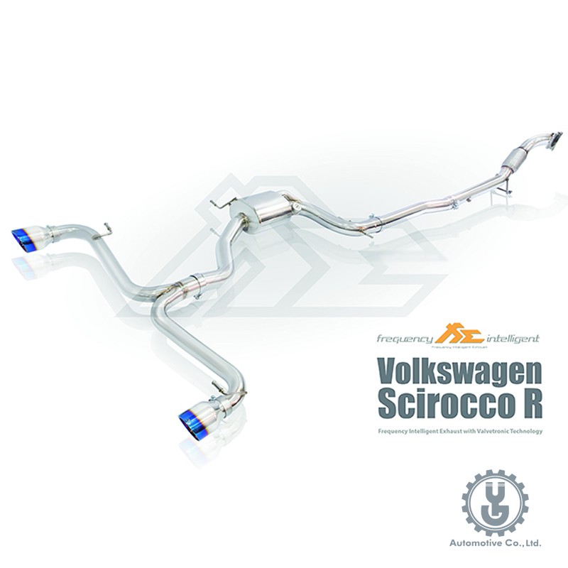 FI 高流量帶三元催化頭段 當派 排氣管 Volkswagen Scirocco R 2009+ 底盤【YGAUTO】