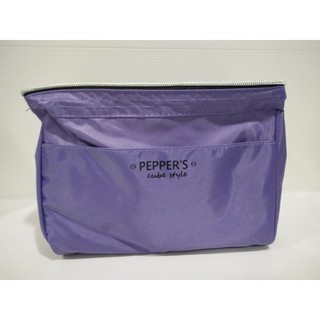 ##喜歡就買## PEPPER'S 蘭花紫魚口收納包 每組 $89~W