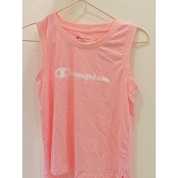 Champion全新粉紅套裝！無袖加短褲 超夏天❤️‍🔥適合6～8歲小童
