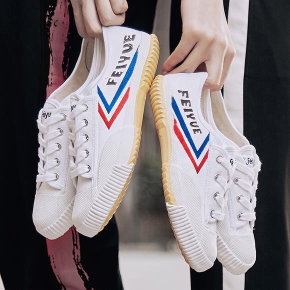 (軟底超好穿)Feiyue飛躍 部落客簡單時尚 經典休閒小白鞋 #501款 歐美/法國/上海