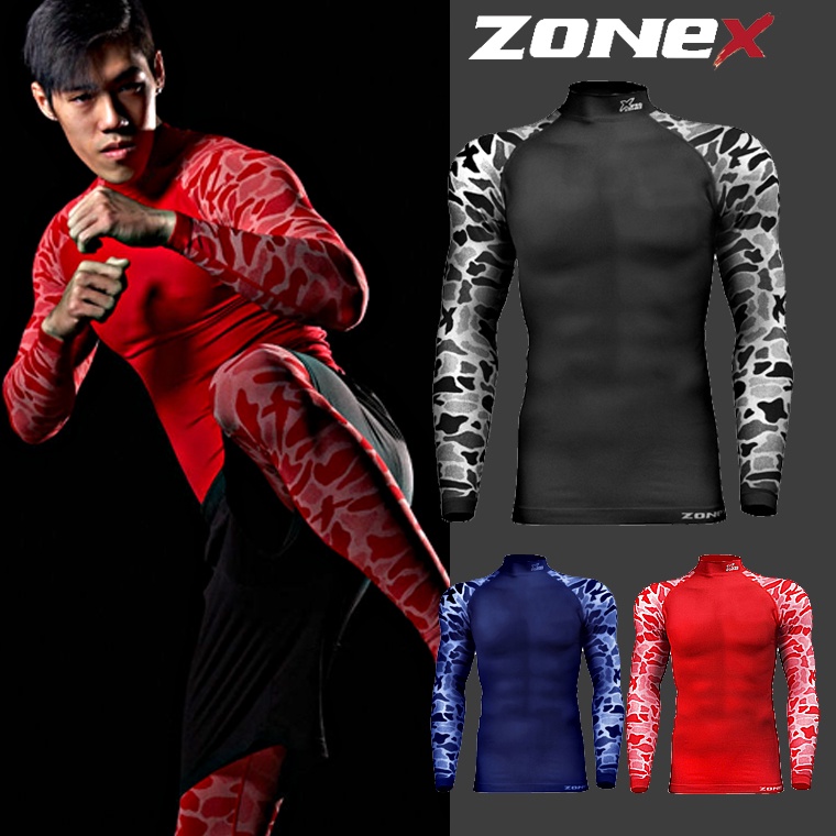【ZONEX】 MIT台灣好物~保暖機能緊身衣/迷彩緊身衣/全程MIT的堅持,傳遞台灣製造的溫度/健身.重訓.內