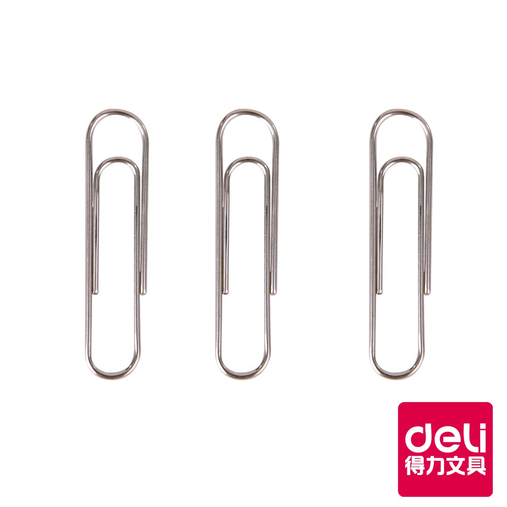 【Deli得力】 迴紋針33mm-100支/盒(39712) 台灣發貨｜得力旗艦店